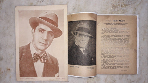 Cancionera Carlos Gardel, Y Lamina Del Mismo 0