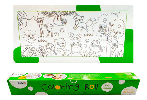 Stick'n Coloring Roll Peludo Friends 31 Cm 0