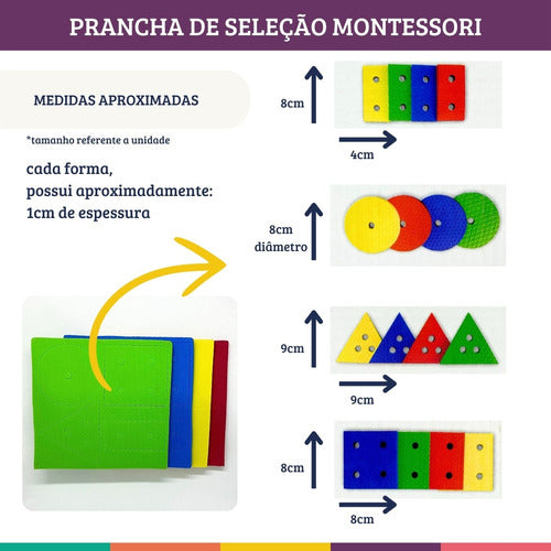 Prancha De Seleção Infantil Atividade Montessori Jogo Nig 6