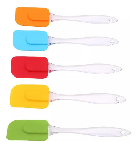 Kit of 1 Silicone Spatula + 4 Cleaning Sponges for Kitchen 1