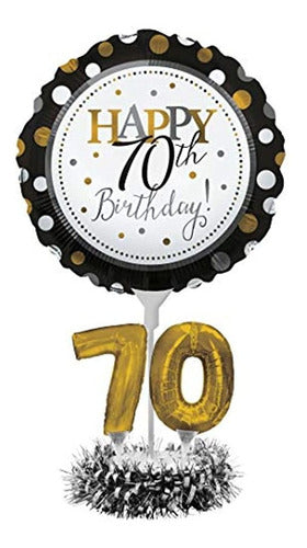 Creative Converting 70th Birthday Balloon Centerpiece 0