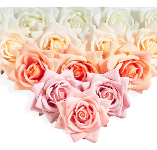 Premium Fabric Flower X 50 Artificial High-Quality Flowers 0