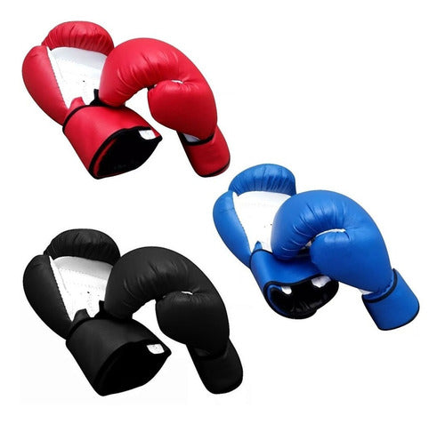 GYM-MAN Boxing Kit: Gloves + 1.50m Bag + Curved Focus + Support + Chain 3