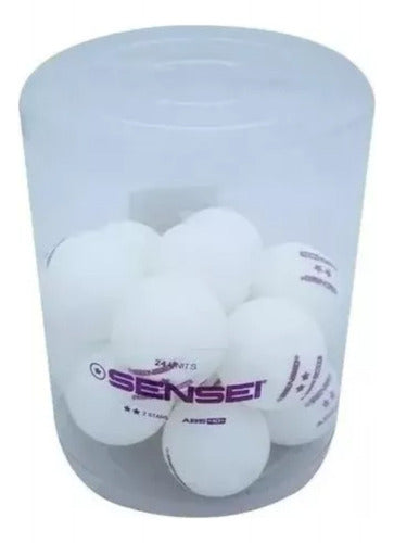 Sensei Ping Pong Balls Bucket X24 Balls White Offer 0