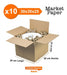 Reinforced Moving Packing Box 30x30x25 10 Units 1