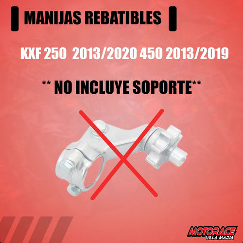 MOTORACE VM Manija Embrague Y Freno Rebatible Kawasaki Kxf 250/450 13/20 3