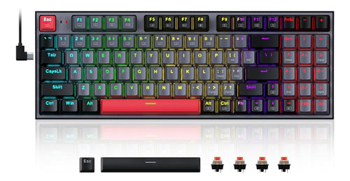 Teclado Mecánico Para Juegos Redragon, Teclado Mecánico Con 0