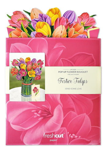 Tarjeta 3d Flores Agradecimientos Saludos Día Enamorados 4