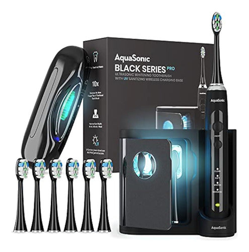 Aquasonic Black Series Pro - Cepillo De Dientes Ultra Blanqu 0