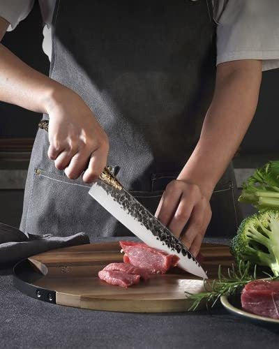 Cuchillo Chef Japonés Cuchilla Cocina Forjado Mano Regalo 2