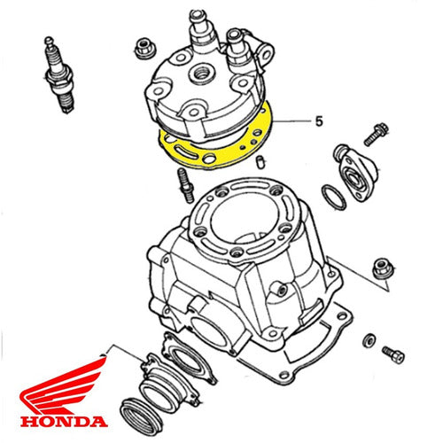 Junta Tapa De Cilindro Honda Cr 125 00 - 03 - Original 2