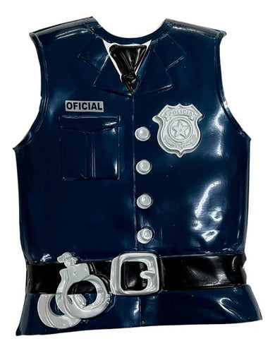 Trigger Party Police Plastic Vest Costume 45 X 32 Cm 0