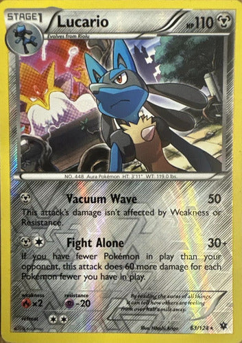 Nintendo Cartas Pokemon Lucario Reverse Holo Fates Collide 0