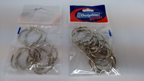 Dolphin Metal Rings for Binder 40mm Blister x 10 Units 1