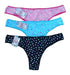 Pack of 6 Cotton Lycra Super Special Size Printed Thongs 30