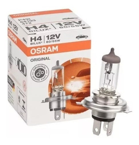 Lámpara H4 12v 60/55w P43t Para Auto Osram Bilux Alemanas 0