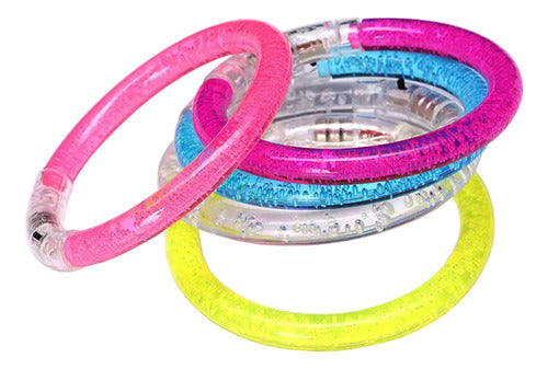 LED Round Luminous Bracelet with Colorful Lights for Parties and Events X24 0