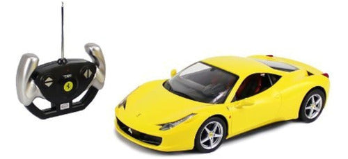 Rastar Yellow Licensed 1/14 Scale Ferrari 458 Italia Radio Control 0