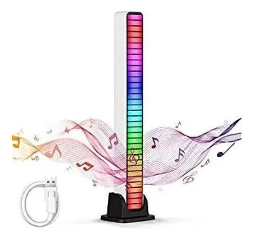 Music Rhythm Rgb Light Bars Levou Luz Ambiente 1