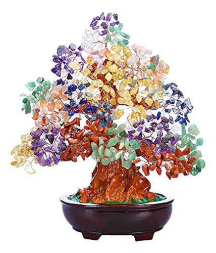 Top Plaza 7 Chakra Healing Crystal Money Tree 10 Inches 0