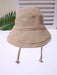 Women's Solid Color Piluso Bucket Hat Fishing Cap 13