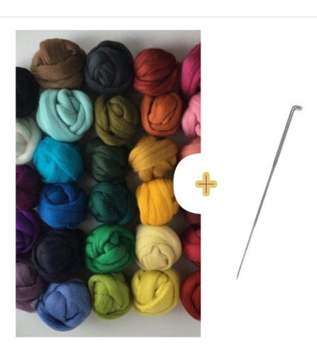 Felting Wool Embroidery Combo Kit with Needle - Free Shipping 1