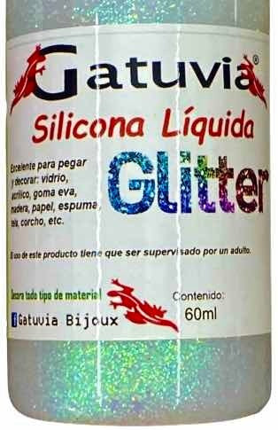 Gatuvia Liquid Silicone Glue with Glitter - 60 Ml 3