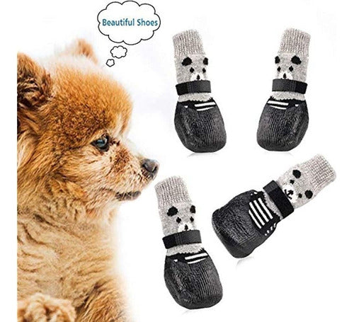 Urbest Calcetines Para Perros, 4 Piezas Zapatos Para Perros 1