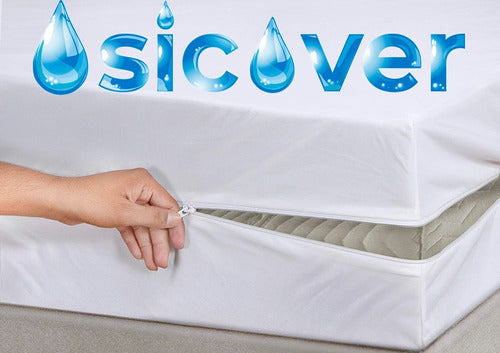 Waterproof PVC Mattress Protector Full Cover with Zipper 1 1/2 P 5
