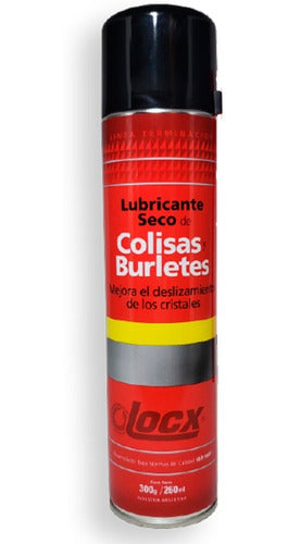 Dry Lubricant for Rails, Weatherstrips, and Seals Locx for Glass 0