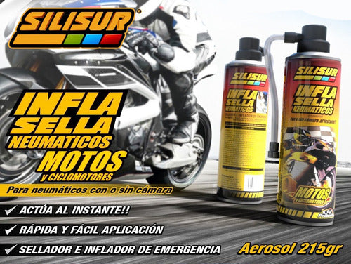 Infla-repara Spray Emergencia Motos 215gr 1