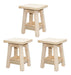 Queri Accesorios 3 High Stool Bench Natural Pine 45cm 5