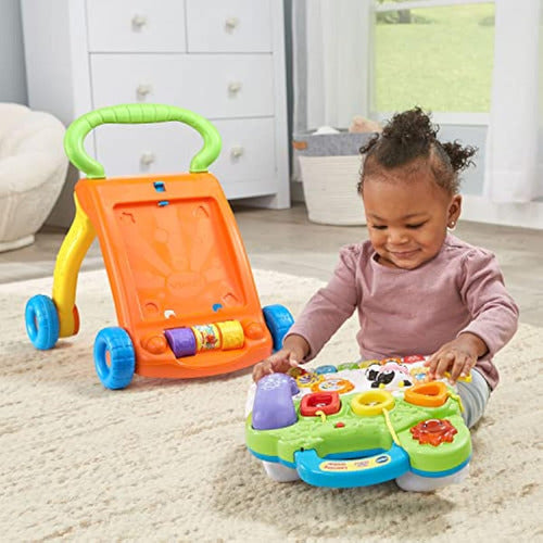 VTech Sit-to-Stand Walker, Base, Orange 4