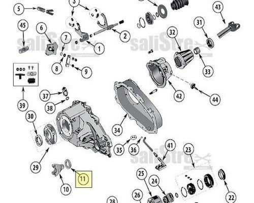 Jeep Reten Salida Reductora Delantero Cherokee Ram 04338893 1