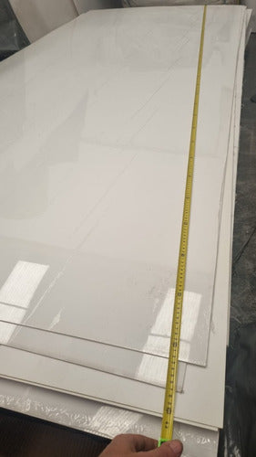 High Impact Plate 1.45m X 61cm White 1.5mm PAI PVC Sheet 1