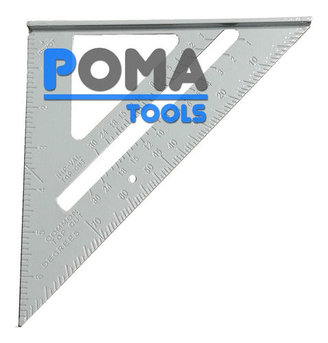 Pomatools 30 Cm Squad Kit + Aluminum Multiangle for Carpentry and Metalworking 1