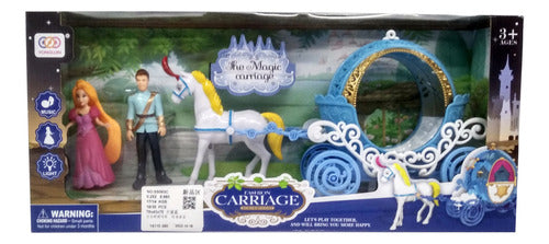 Generic Horse and Carriage with Light and Sound, Including Doll and Toy Figure 1