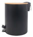 Vonne Stainless Steel Trash Can with Bamboo Lid - 3 Liters 0