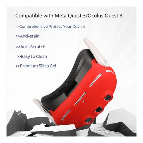 Megrez Vr Juego De Fundas De Silicona Compatible Con Quest 3 4