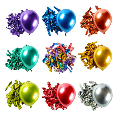 Balloons Up Chromed Latex Balloons 5 Inches X 10 Pcs 0