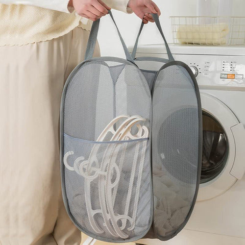 Poshige Pack of 2 Foldable Laundry Baskets 3