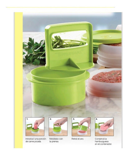 Tupperware® Press and Burger Holder Set BPA-Free 2