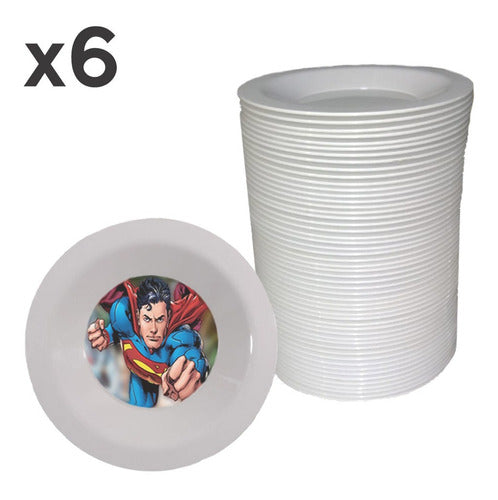 Set of 6 Small Sublimatable Plastic Plates (Sublimation) 3