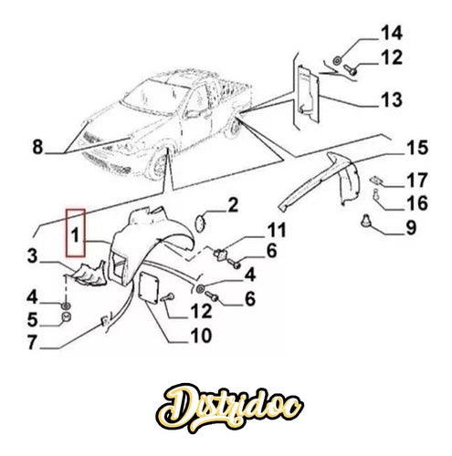 Pasarueda Guardaplast Fiat Strada Adventure Fase 3 Conductor 7