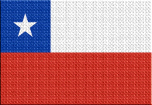 Thermoadhesive Patch Chile Flag 0