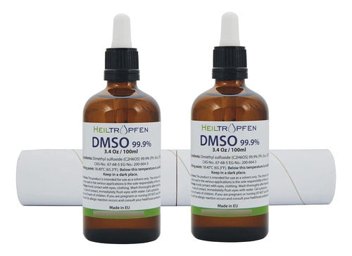 Conjunto De Dos Botellas De 100ml Dmso Pharma Grade 99,9% Pu 0