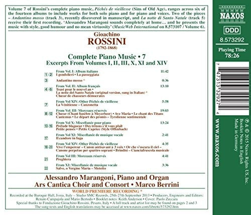 Rossini/marangoni/berrini Complete Pno Music 7-peches De Vie 1