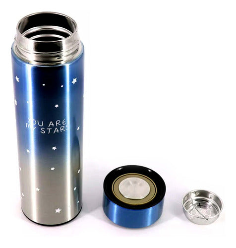 CompraHoy Digital Thermos Bottle, Stainless Steel, Temperature Indicator 500ml 12777 1