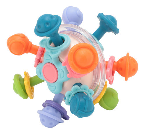 Brinquedo Sensorial Para Bebês Grasping Ball Chew Interactiv 6