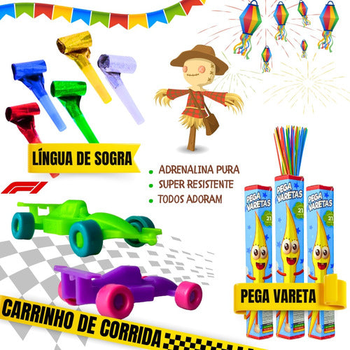 Kit 500 Prenda Festa Junina Brinquedos Doação Brinde Criança 7